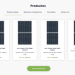 Product cards slider